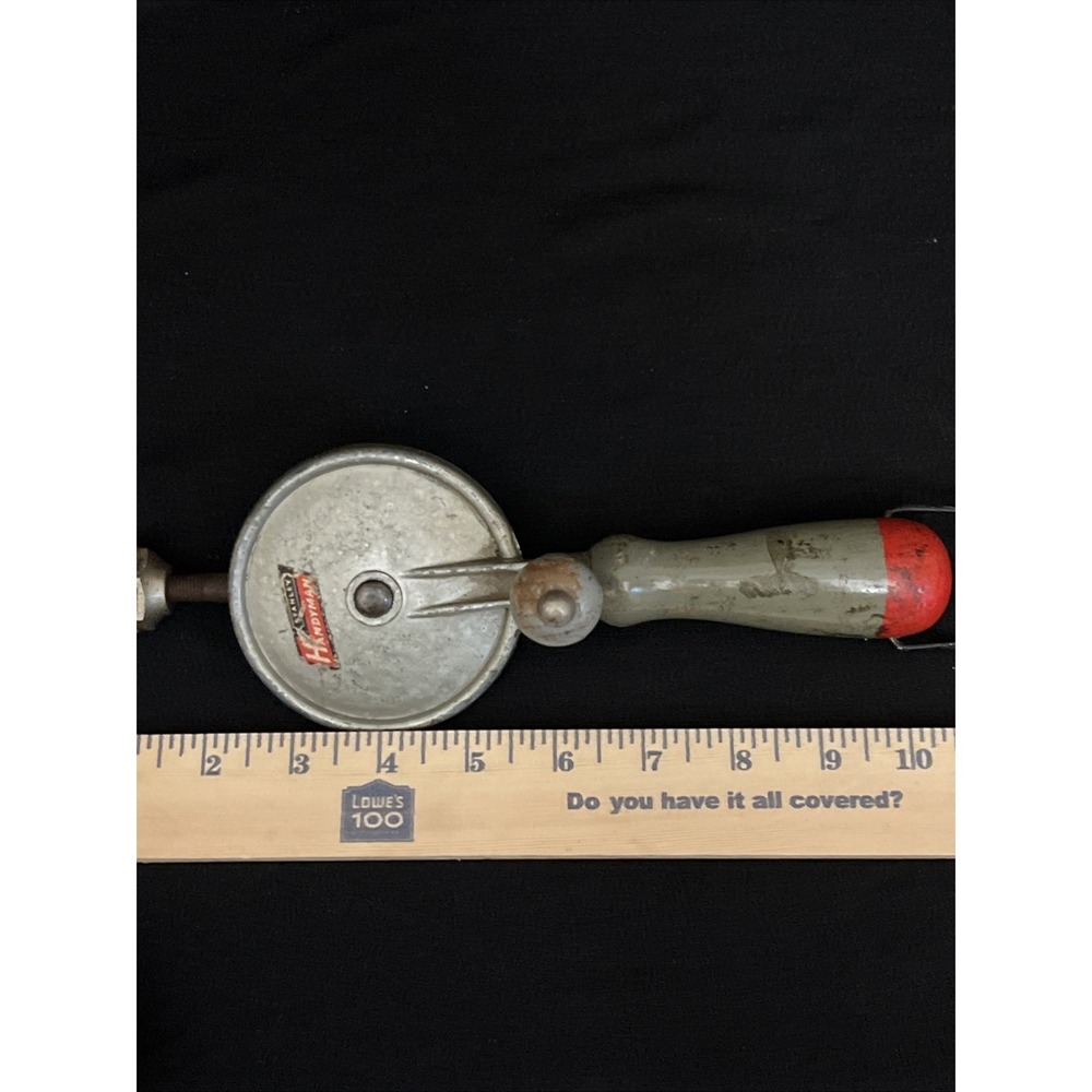 Vintage Stanley Handyman Hand Drill Mid Century Made In USA - Picture 15 of 15